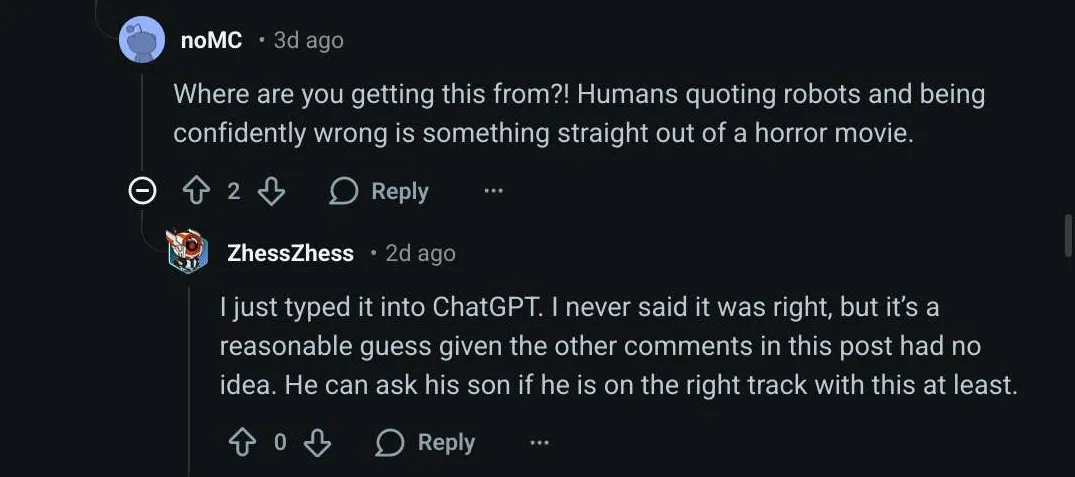 Says stupid bullshit, asks "the fuck is your problem" when called out